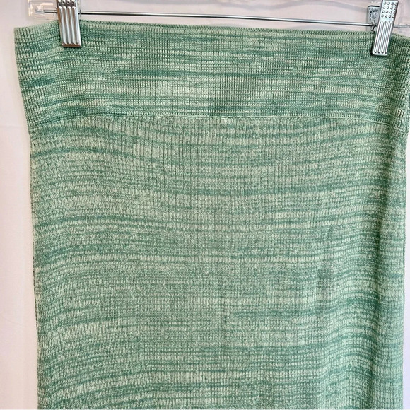 Free People Olive Green Midi Comfortable Elastic Stretch Skirt Size Medium - Picture 9 of 14